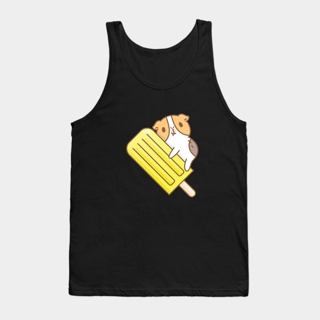 Guinea pig and yellow ice pop Tank Top by Noristudio